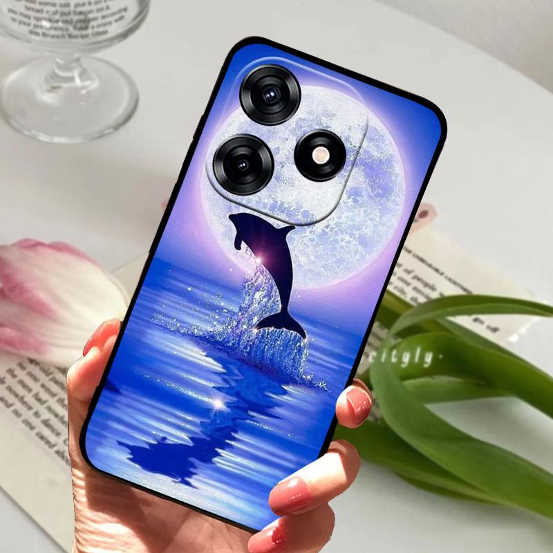 For Tecno Spark 10 Case 6.6" Shockproof Soft Silicone TPU Back Cover for Tecno Spark 10 4G Phone Cases Spark10 Cute Fundas Capa