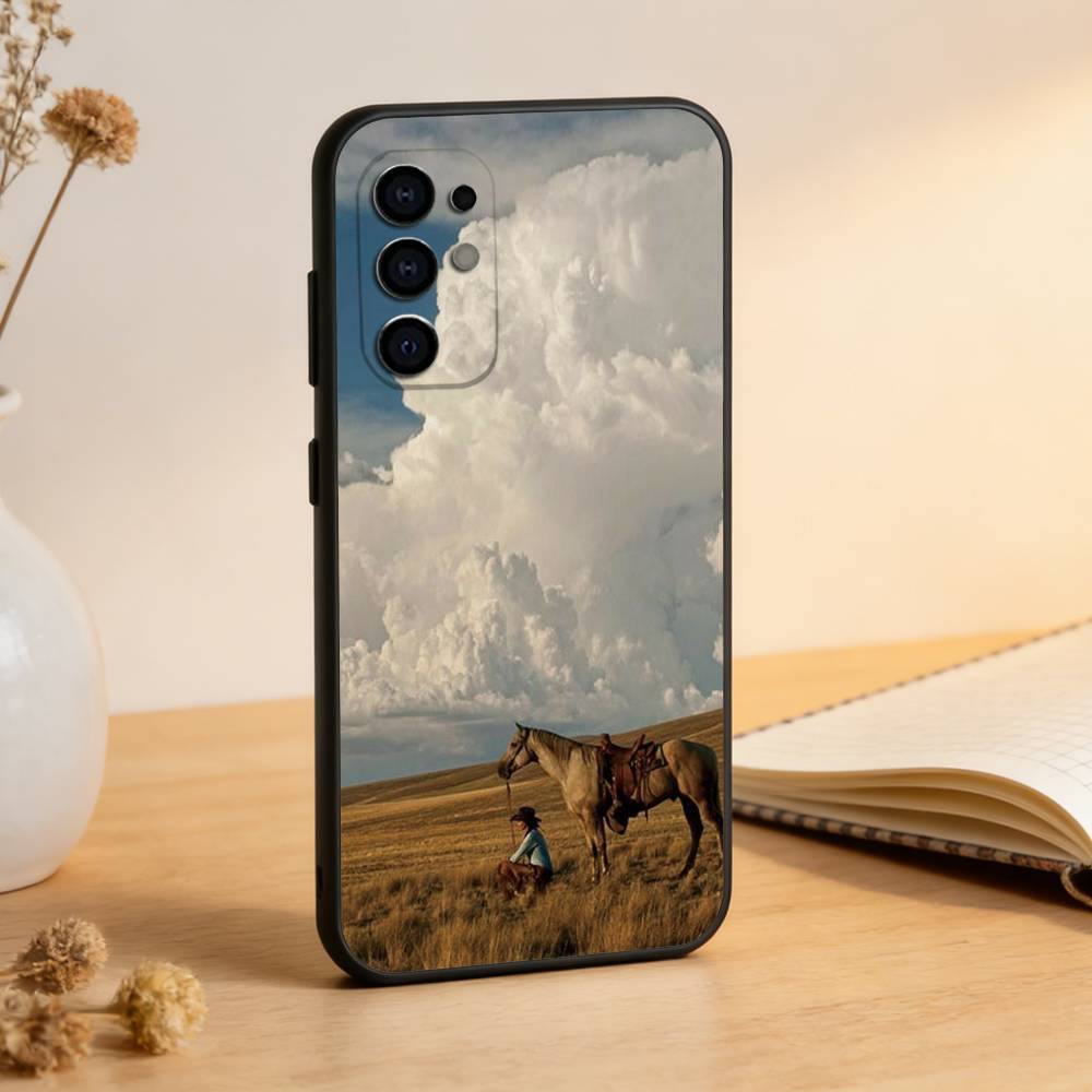 Western cowboy Phone Case Black Silicone Soft For Samsung S25,S24,S21,S22,S23,S30,Ultra,S20,Plus,Fe,Lite