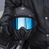 Brown Vintage Open Face Helmet Keaz Comfort Fit Liner Classic Look with Great Ventilation Sun Protection No Fogging
