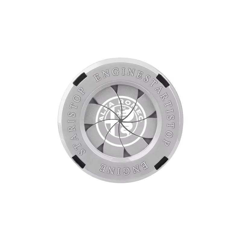 EOMY5 Car Start Button Metal Protective Cover For Alfa Romeo Giulietta Mito 159 Giulia Stelvio 156 147 Tonale Brera Disco Volante
