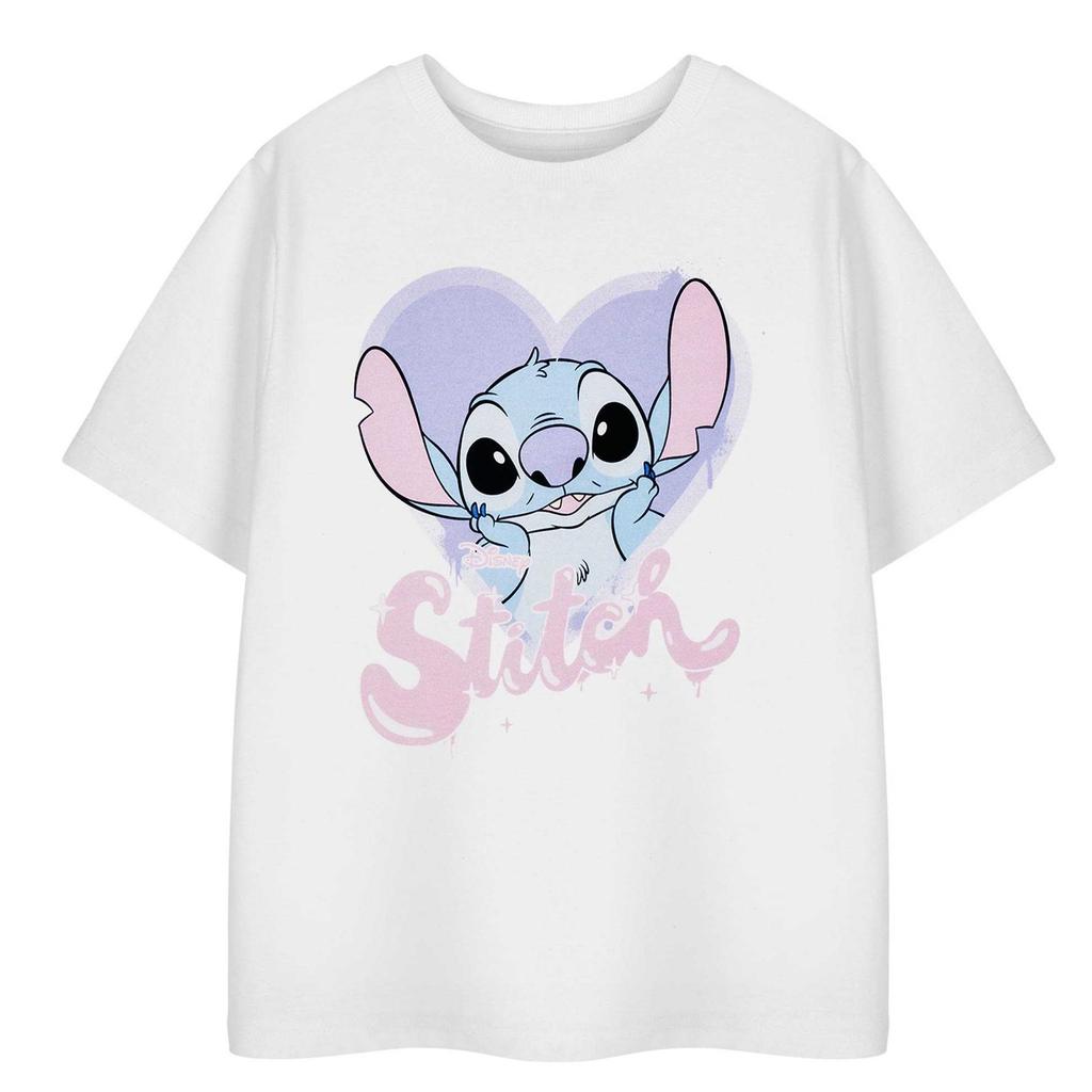 Lilo & Stitch Girls Heart Short-Sleeved T-Shirt