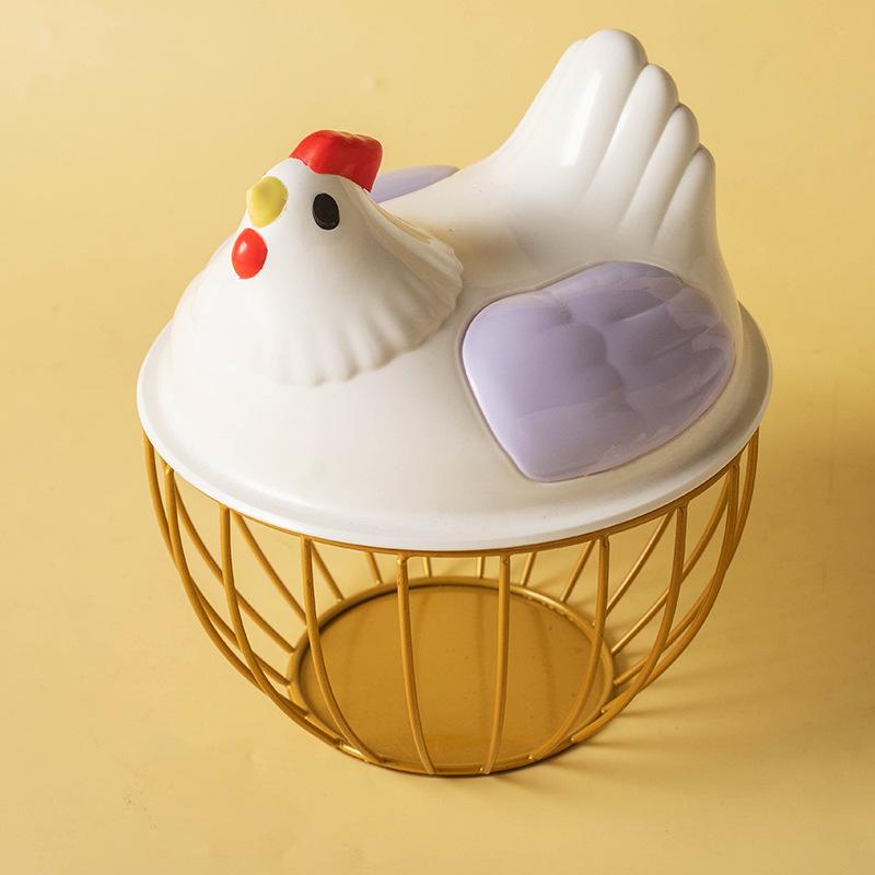 

Kitchen Egg Basket Storage Basket Vegetable Wrought Iron Storage Basket Storage Basket Fruit Basket Grocery Basket Metal Basket 1pc фиолетовый