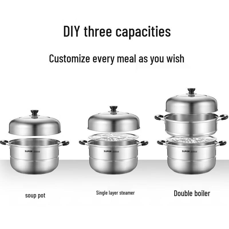 SUPOR SZ28C1 304 Stainless Steel Steamer Pot