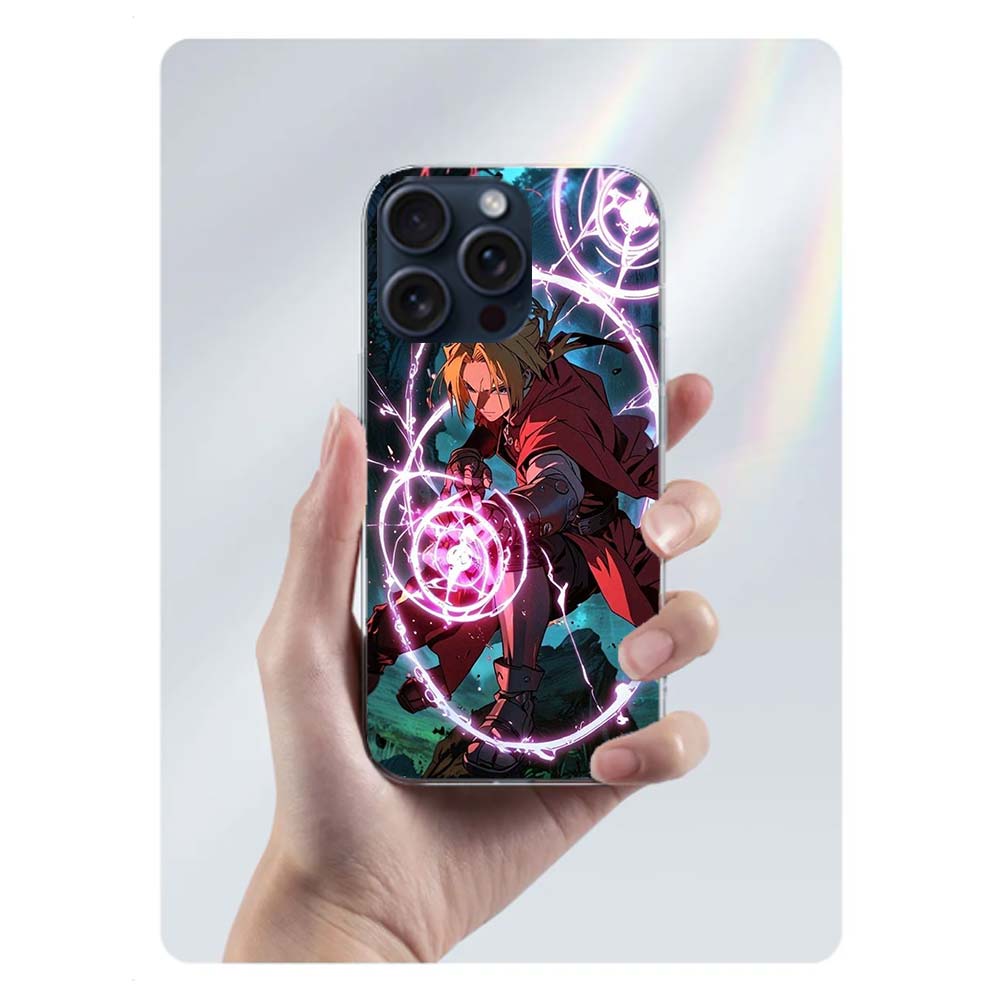 Anime F-Fullmetal A-Alchemist_ Brotherhood Clear Phone Case For Iphone 17 Air 16 Pro Max 15 Pro 14 Plus 17E 16E 11 13 12 Mini Co
