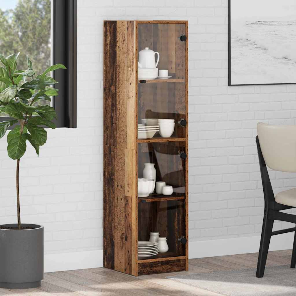 Highboard Reclaimed Wood 35 X 37 X 142 Cm Engineered Wood