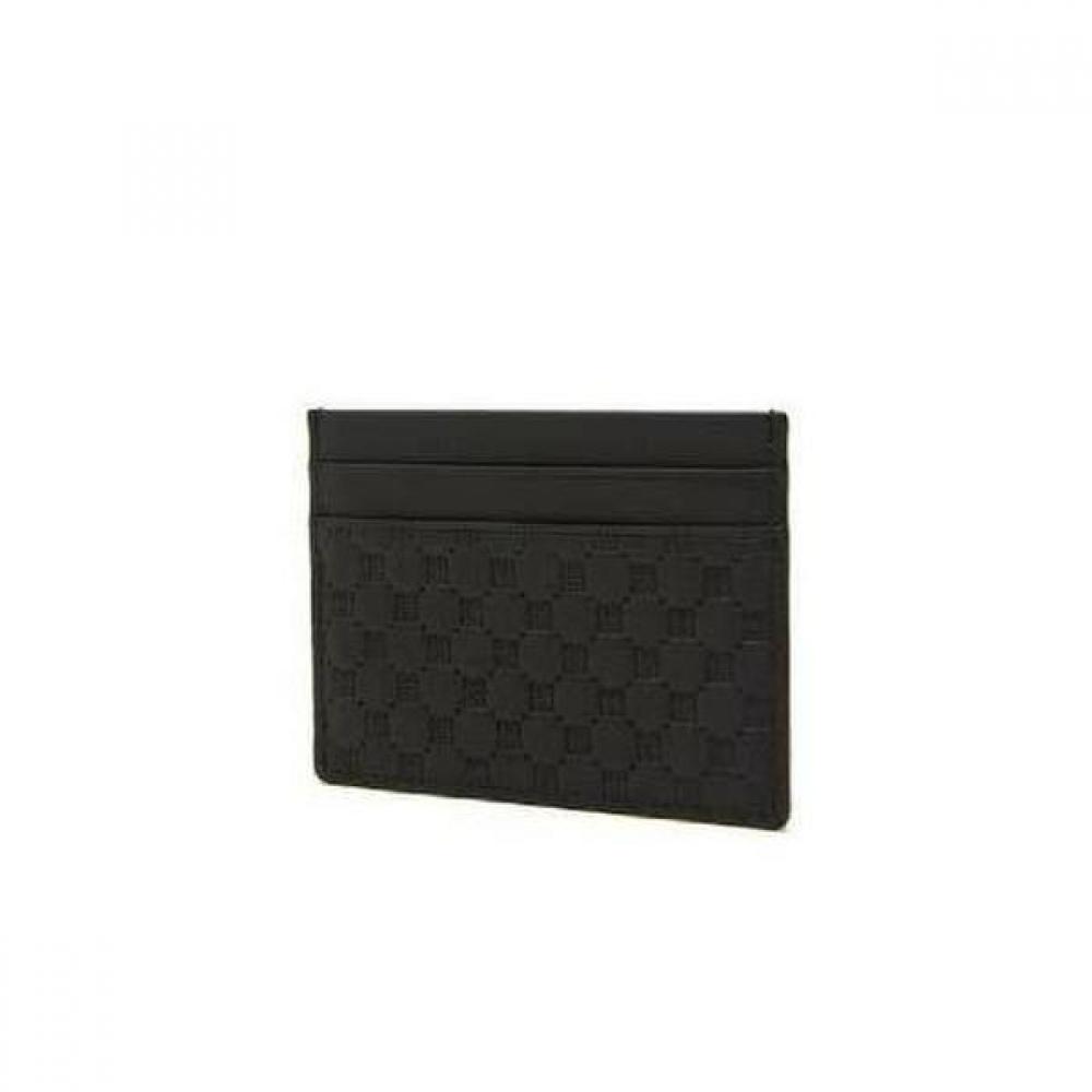 Daks Black Leather Embossed Dd Pattern Card Holder Dbho3e369bk