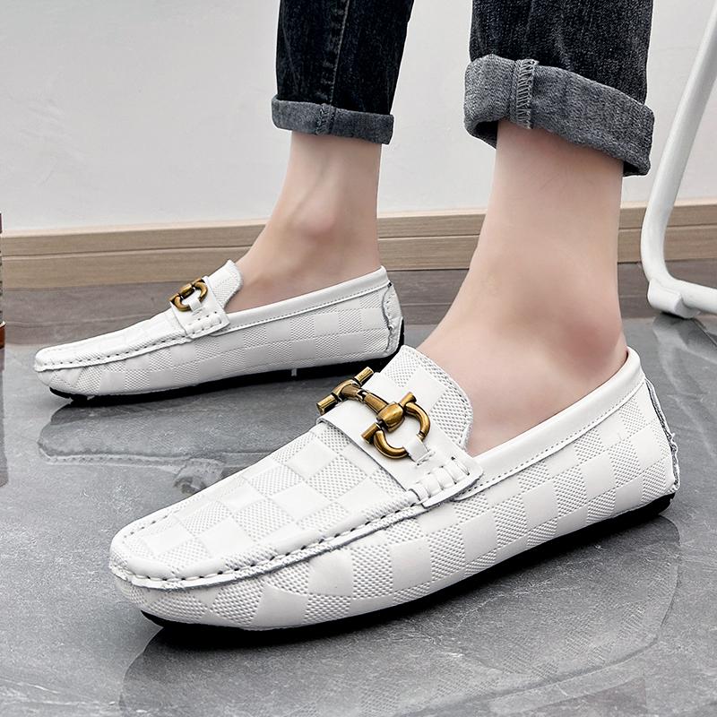 Men’s Moccasins Penny Loafer Driving Shoes Comfort Leather Flats Casual Slip-ons Plus Size Color Shoes for Men