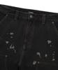 COVERNAT Denim Wide Double Knee Pants Black