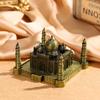 Taj Mahal Metal Craft Model - Architectural Landmark Souvenir Ornament