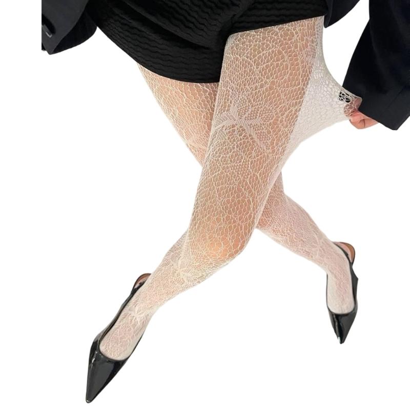 Patterned Fishnet Stockings Leggings,High Waist Tights Stockings for Women,Fishnets Thigh High Stockings Pantyhose