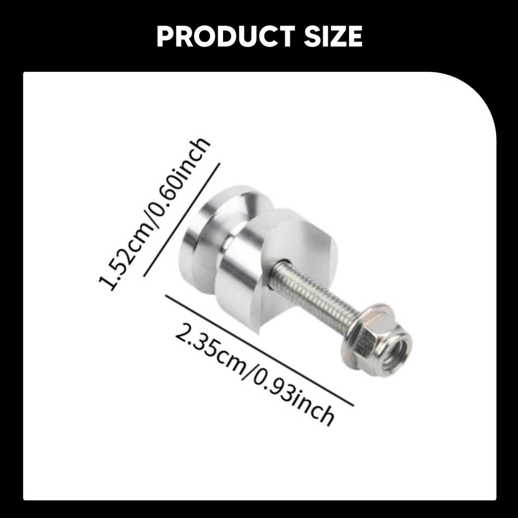 4 Stück Schnellverschluss-Basispolster Motorrad-Seitenkasten-Schutz Aluminiumlegierung Werkzeugadapter