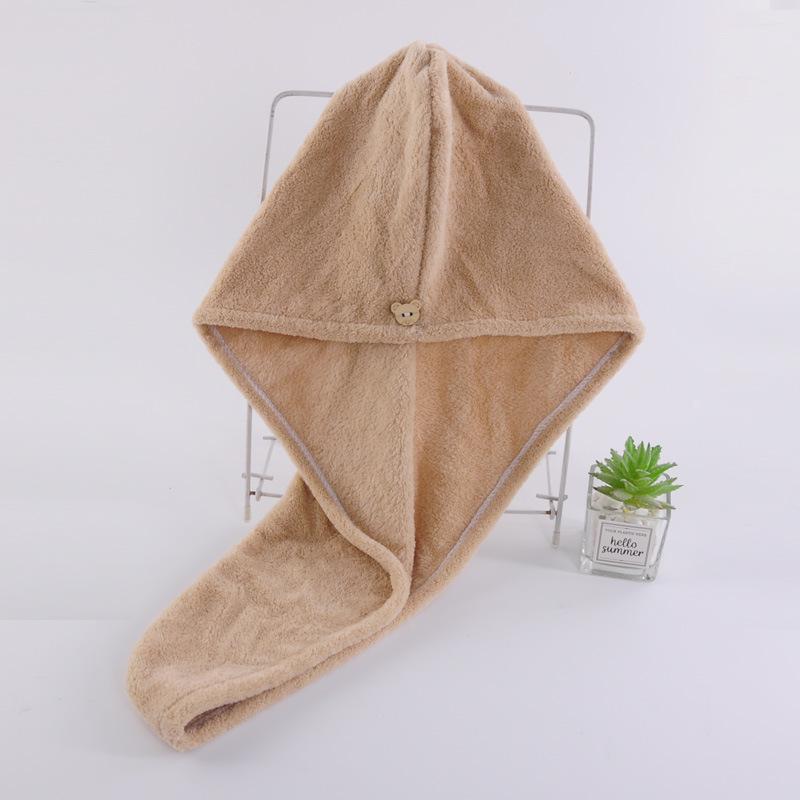 Quick Drying Hair Towel Women's Bathroom Accessories Care Hat Strap Buckle Sauna Towel
