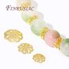 14K/18K Gold Plated Filigree Beads Caps Supplies For Jewelry,Brass Metal Bead Caps Findings,DIY Necklace/Bracelets Accessories