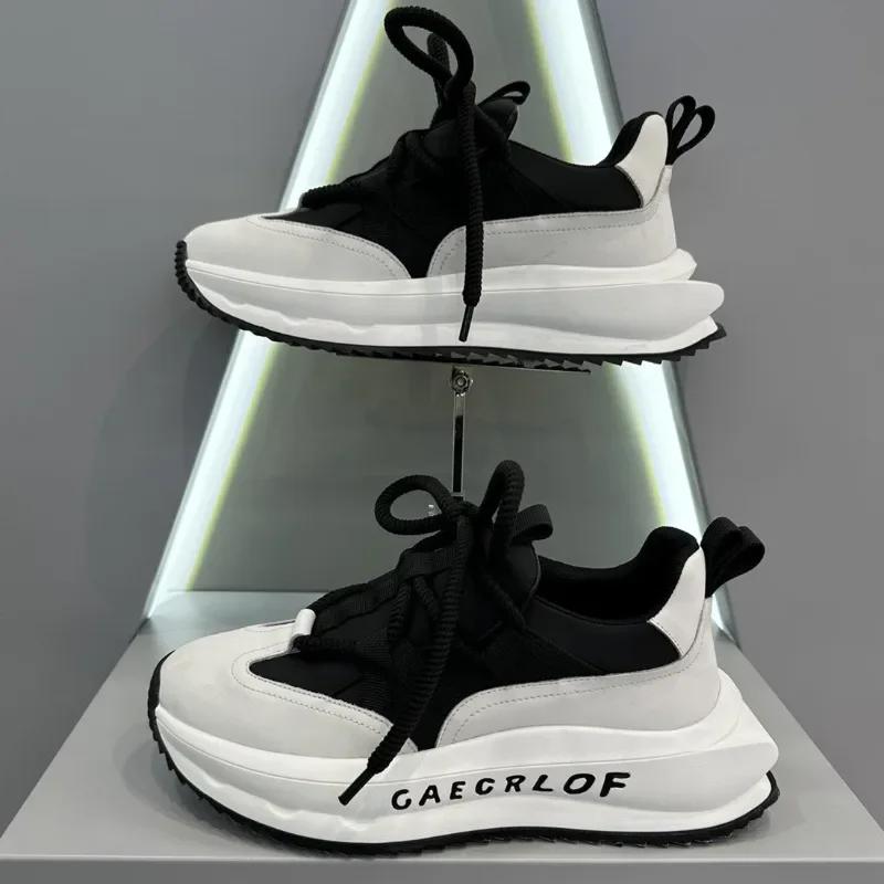 Mode Herren Sport Freizeitschuhe Neu Bequem Vielseitig Atmungsaktiv Rutschfest Herren Sneaker Modische Dicke Plateauschuhe Masculino