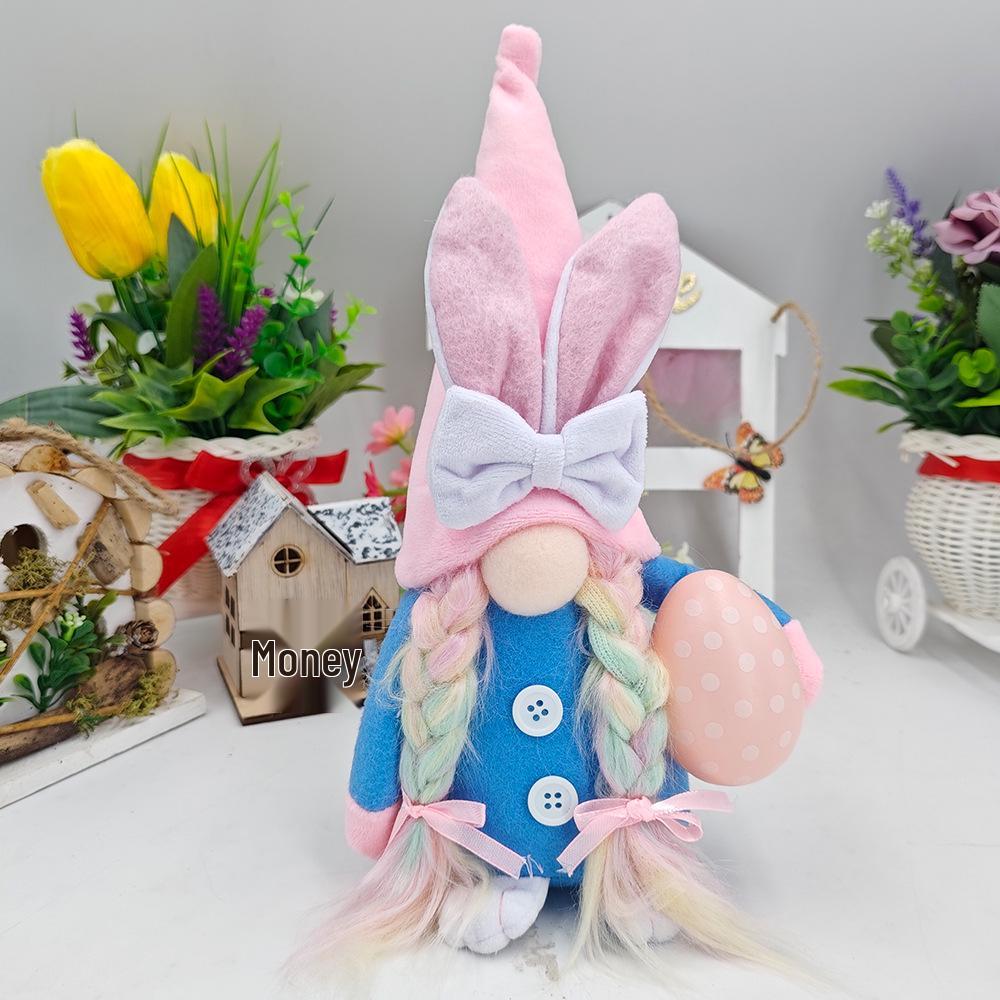 2025 Faceless Easter Bunny Doll and Egg Decorations - Cute Party Ornaments