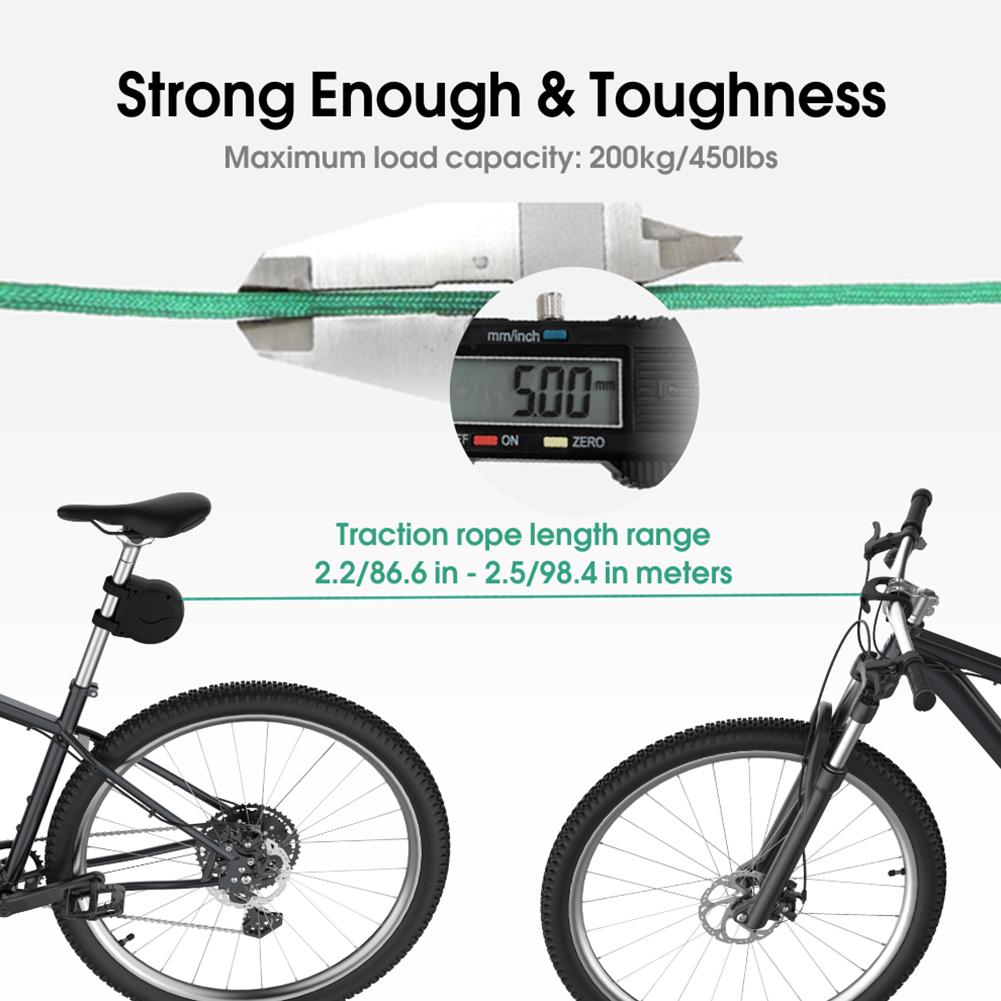 Bicycle Tow Rope Mountain Bike Parent-Child Pull Rope Convenient Trailer Rope Flexible Retractable Bicycle Tractor Outdoor Tools