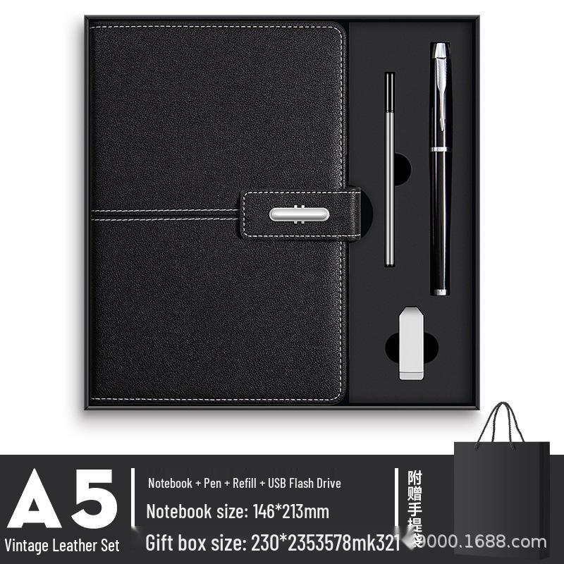 A5 Business Notebook Gift Box Set: Deluxe Office Stationery and Memorable Souvenir