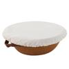 Cotton Linen Bread Bowl Covers Pack of 4 Washable Cotton Fabric Lid for Proofing Dough and Kitchen Organization