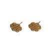 Women's Chinese Fu Character Stud Earrings - Simple, Light Luxury Design, Non-Fading, Unique Style