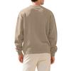 Men Vertical Cable Jacquard Textured V Neck Sweatshirt Ribbed Cuffs Long Sleeve Loose Fit Solid Color Spring Fall Daily Smart Casual Pullover Top