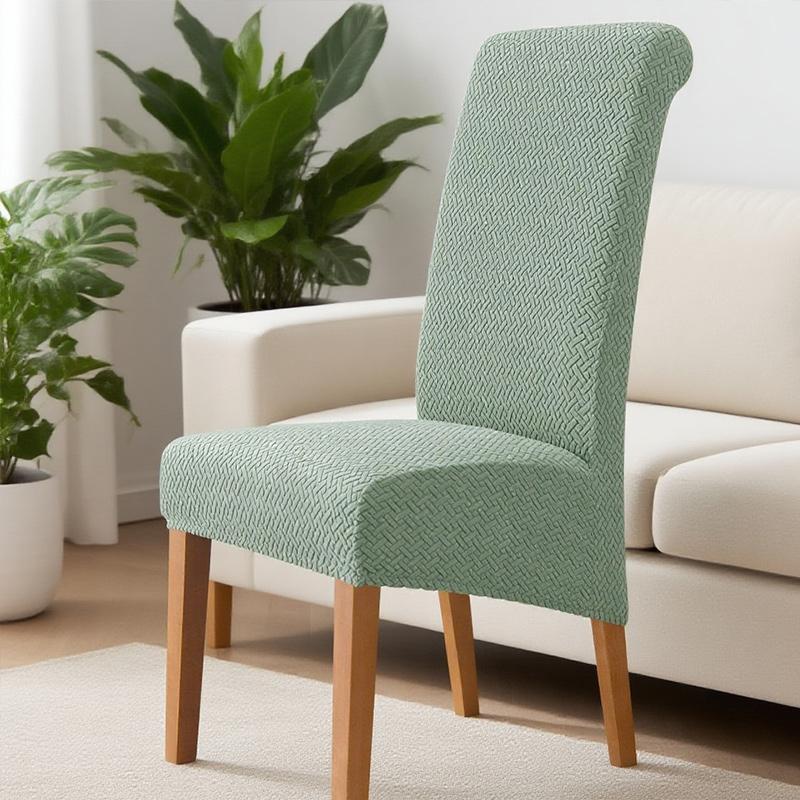 Xl Jacquard Chair Covers For Dining Room Elastic Stretch Chair Slipcover