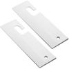 2 Pcs 7.68" Silicone Squeegee White Soft Water Scraper Cleaner Hanging Hole Car Window Blade Flexible Waterblade Cleaner Tool for Shower Doors Mirror