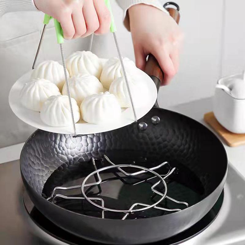 Fogão a Gás Cooktop Fogão Suporte para Panela Suporte para Cozinhar no Vapor Suporte Grelha Wok Aço Inoxidável