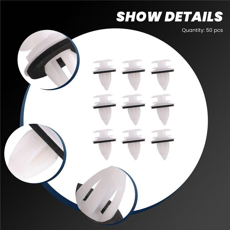 AA92-50Pcs Door Panel Clips With Seal Ring For BMW E34 E36 E38 E39 E46 X5 M3 M5 Z3