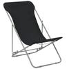 Beach Chairs Folding 2 Pcs Steel And Oxford Fabric