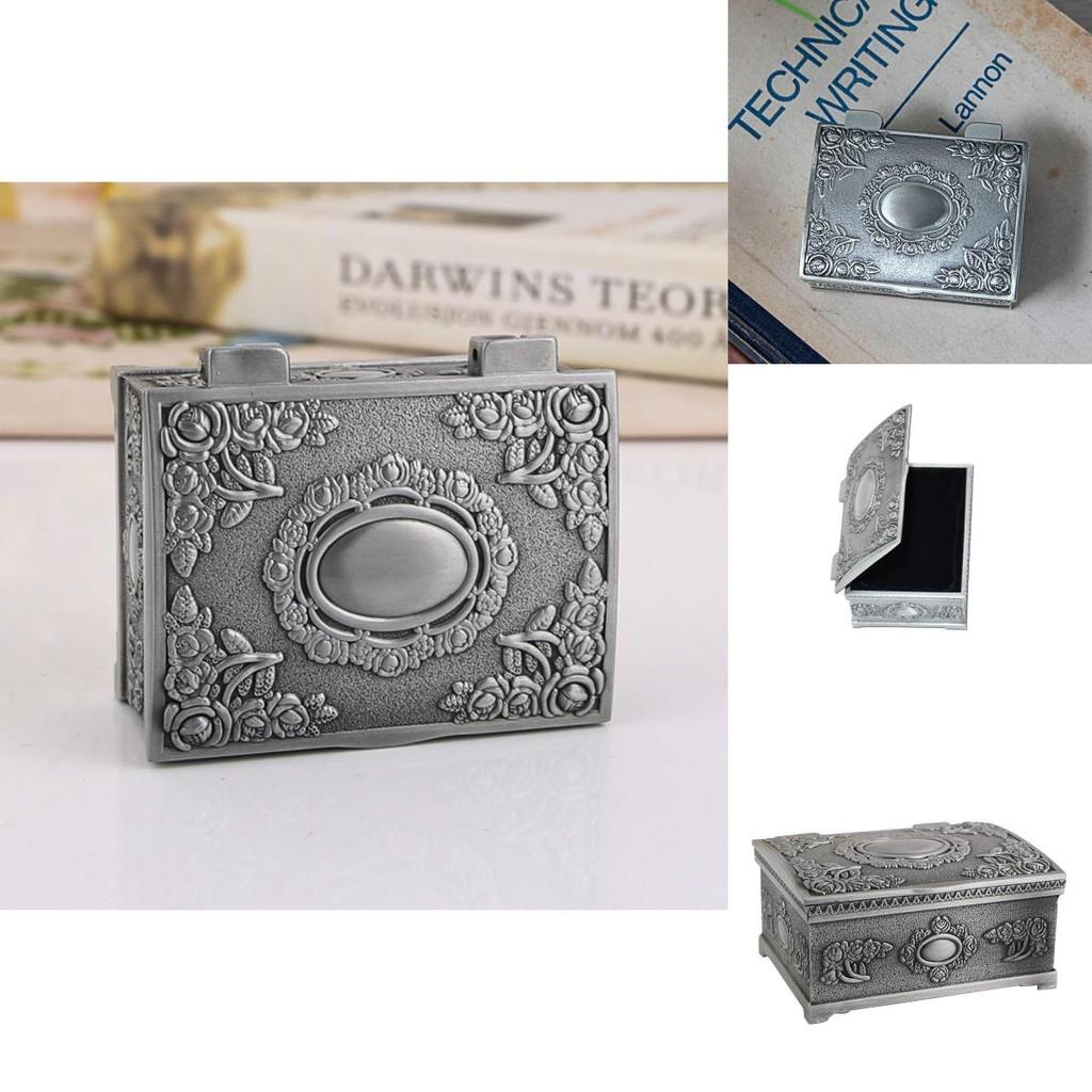 Decorative Square Jewelry Organizer Box For Rings Earrings Necklaces Wedding Gifts