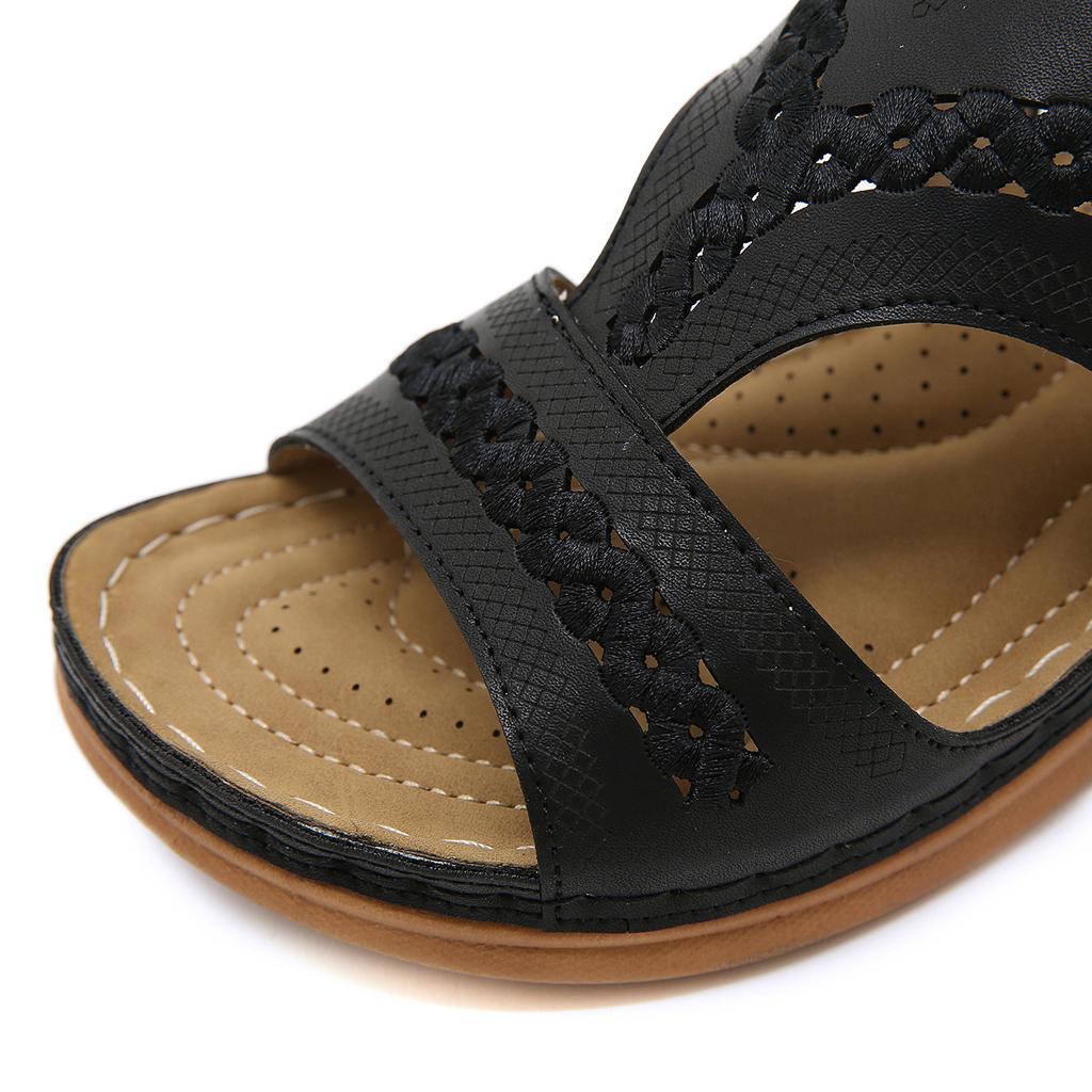 Buy Michelle11 Fashion Women's Sandals Roman Style Low Top Flat Bottom