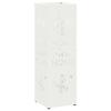 Umbrella Stand with Storage White 15.5 X 15.5 X 49 Cm Metal