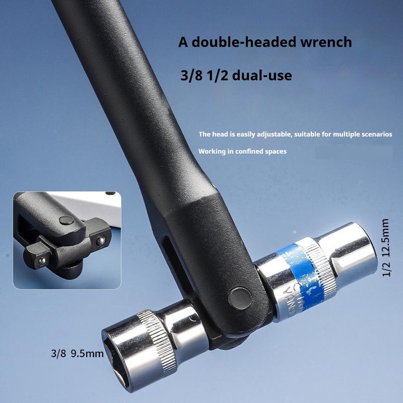 11inch Heavy-Duty 1/1-1/8 F-Type Socket Wrench, Extended Labor-Saving Universal Torque Booster, Auto Repair Workshop Tool