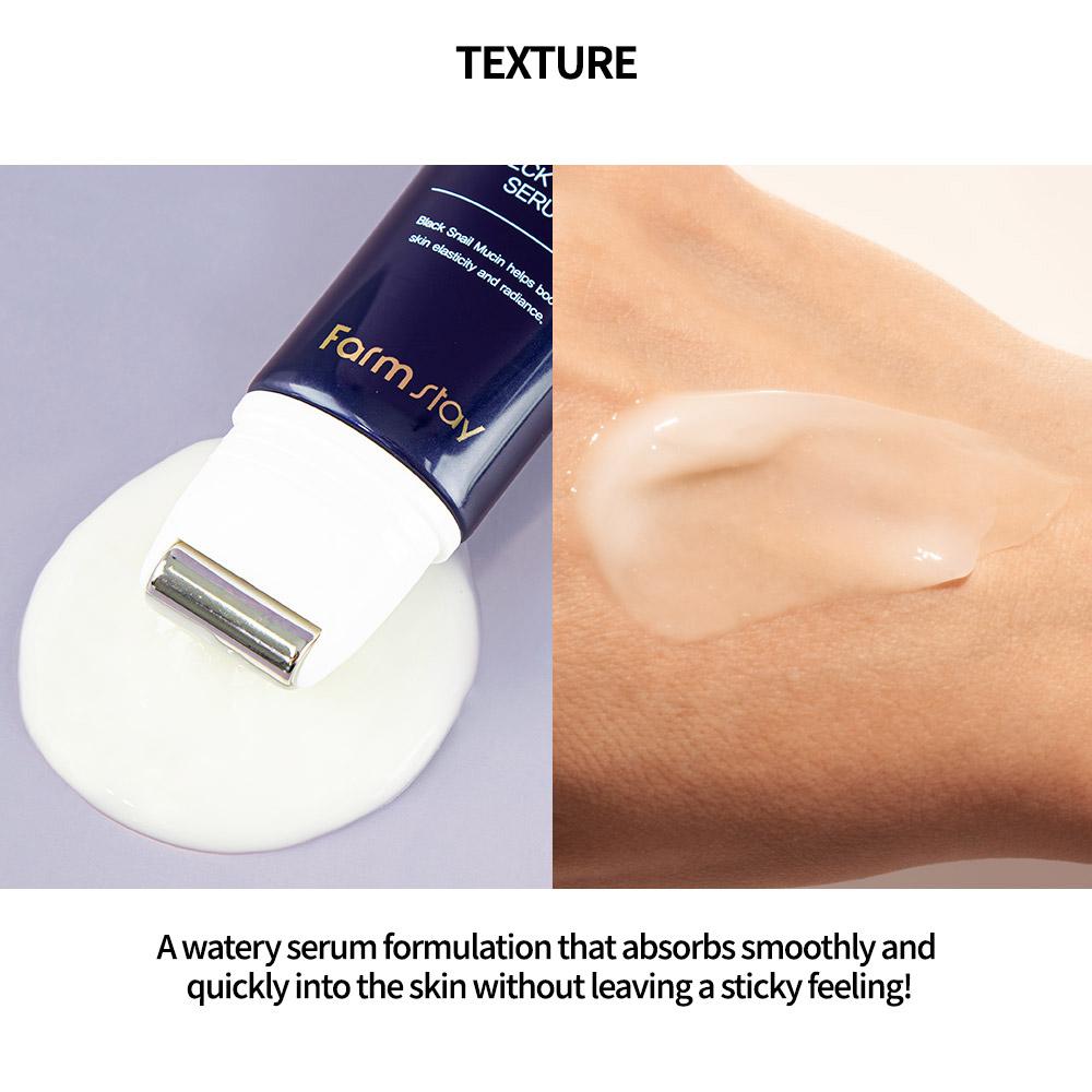 Farmstay Black Snail & Peptide 9 Perfect Facial & Neck Roller Serum 100ml