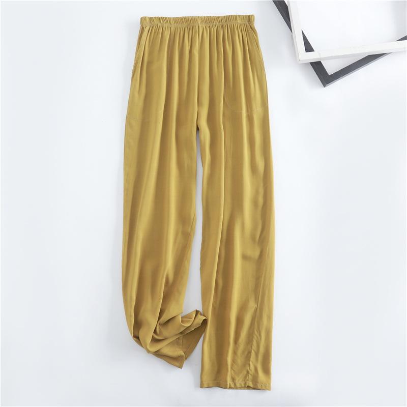 

Женские летние леггинсы и повседневные домашние брюки из хлопка и шелка XXL