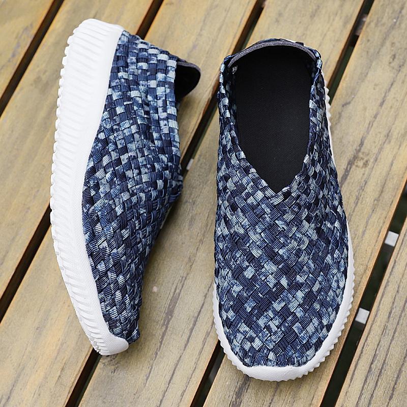 Summer Women Lightweight Slip on Sneakers Casual Plus Size Flats Loafers Soft Beach Walking Sports Shoes