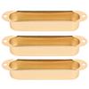 3Pcs Closed Pickup Cover Single No Hole Brass Instrument Guitar Musical AccessoriesGold