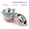Baby Anti-Scald Bowl: 304 Stainless Steel with Silicone Suction and Dust Cover