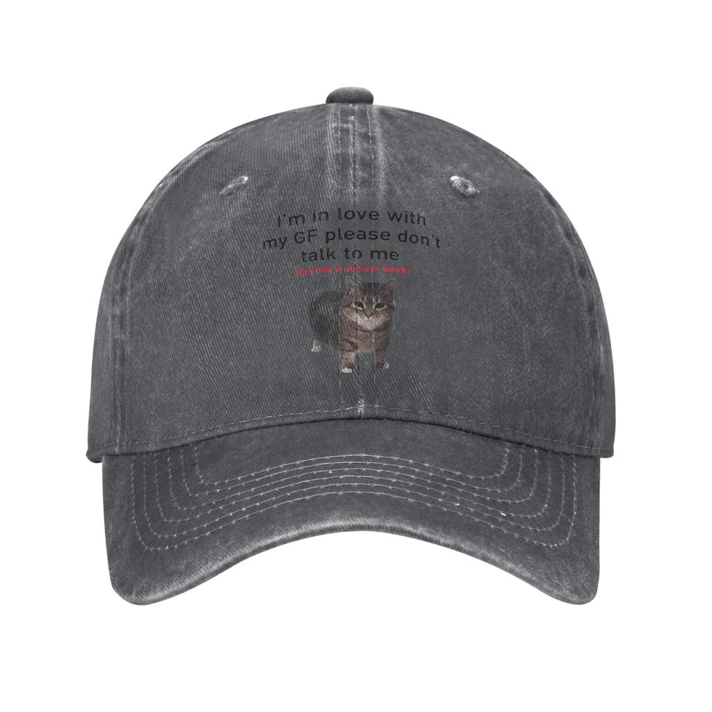 Im in Love with My GF Funny Cat Sun Baseball Cap Men Women Design Trucker Spring Casual Outdoor Sport Sunscreen Baseball Caps