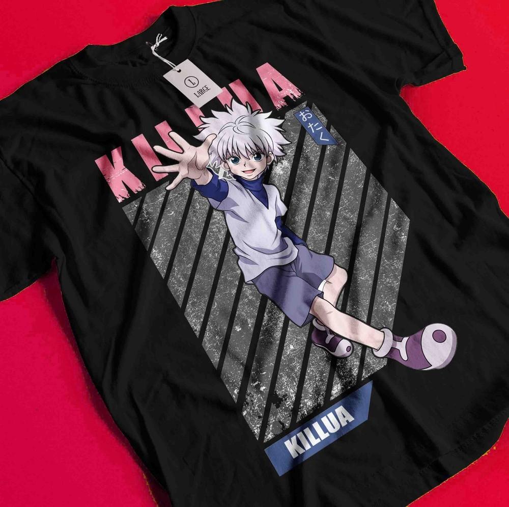 

Killua Shirt Hunter X Hunter HXH Hisoka Tshirt Gon Tee T-Shirt Meruem Kurapika BB1524 3XL