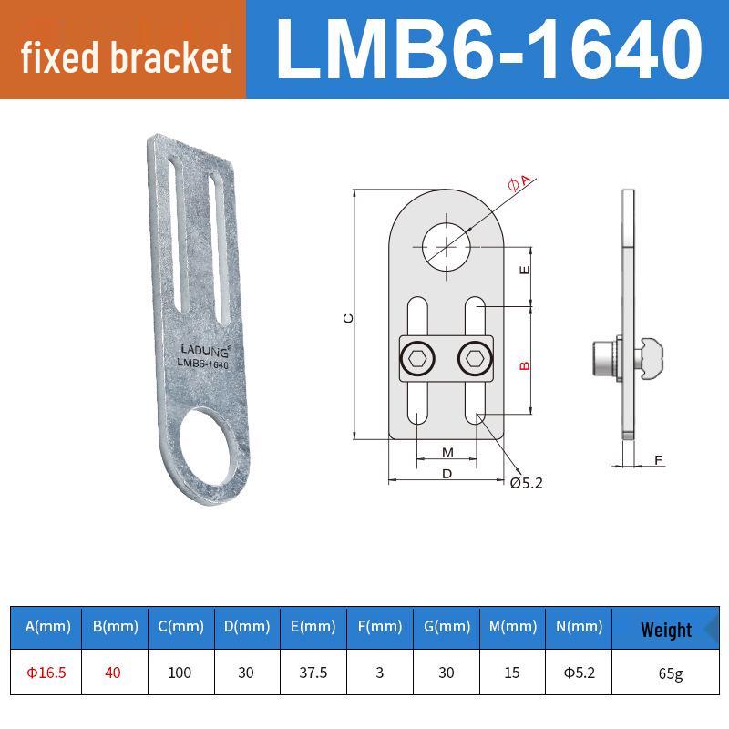 Robotic Arm LMB6 Metal Fixture Bracket with M10 Suction Cup Holder