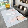 Cute Ballet Girl Ballerina Cartoon Area Rug,Carpet for Home Living Room Bedroom Sofa Doormat Decor,kids Play Non-slip Floor Mat