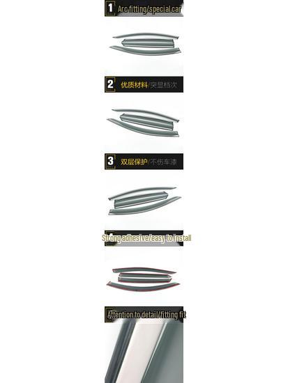 2020 K5 KaiKu 3D Edelstahl Regenabweiser & Dekorleisten