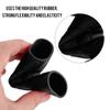 Grip Shrink Tubes Qiilu 1 Pair Universal Motorcycle Anti Slip Soft Rubber Handlebar Grip Cover + Brake Lever Cover (Black)