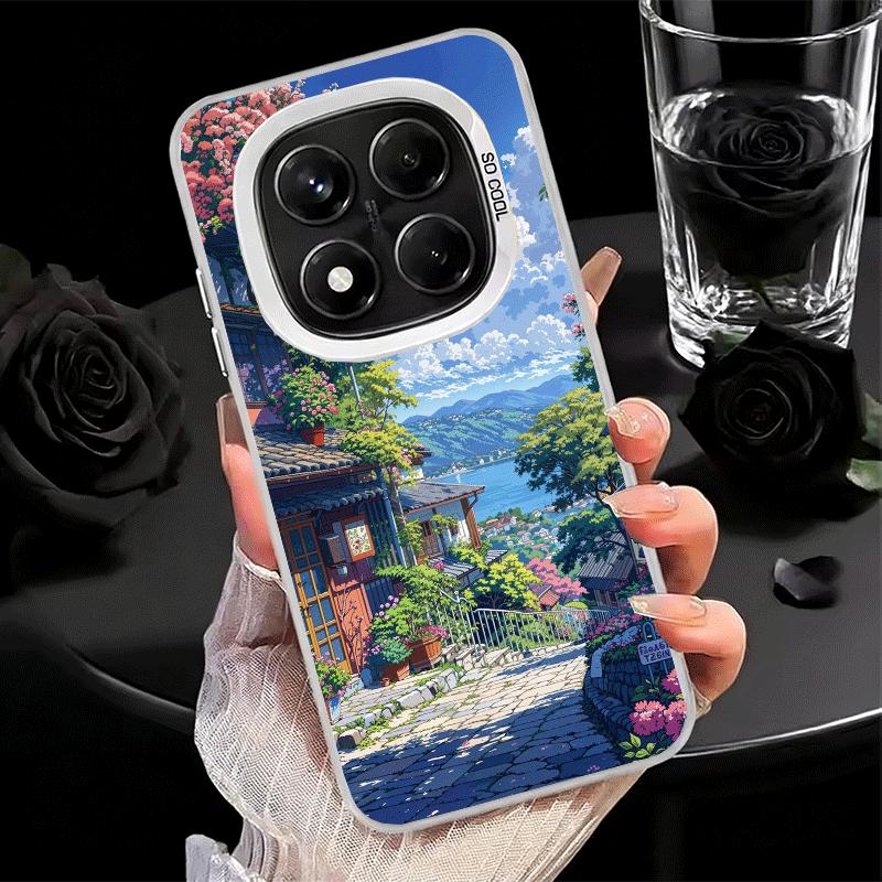 Anime Aesthetic Scenery Soft Phone Case for Samsung Galaxy S24 S25 FE S26 Edge S23 Ultra S22 Plus S21 + Shockproof Cover Back Sh
