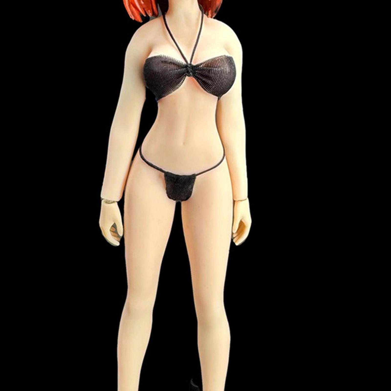 

1/12 Женская кукольная одежда Фигурка Бюстгальтер и нижнее белье, аксессуары, одежда чёрный