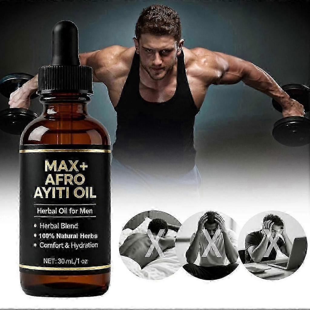 3 Stück Trineh Afro Ayiti Öl Natürliches Kräuteröl Für Männer Kräutermischung Feuchtigkeit 30ml