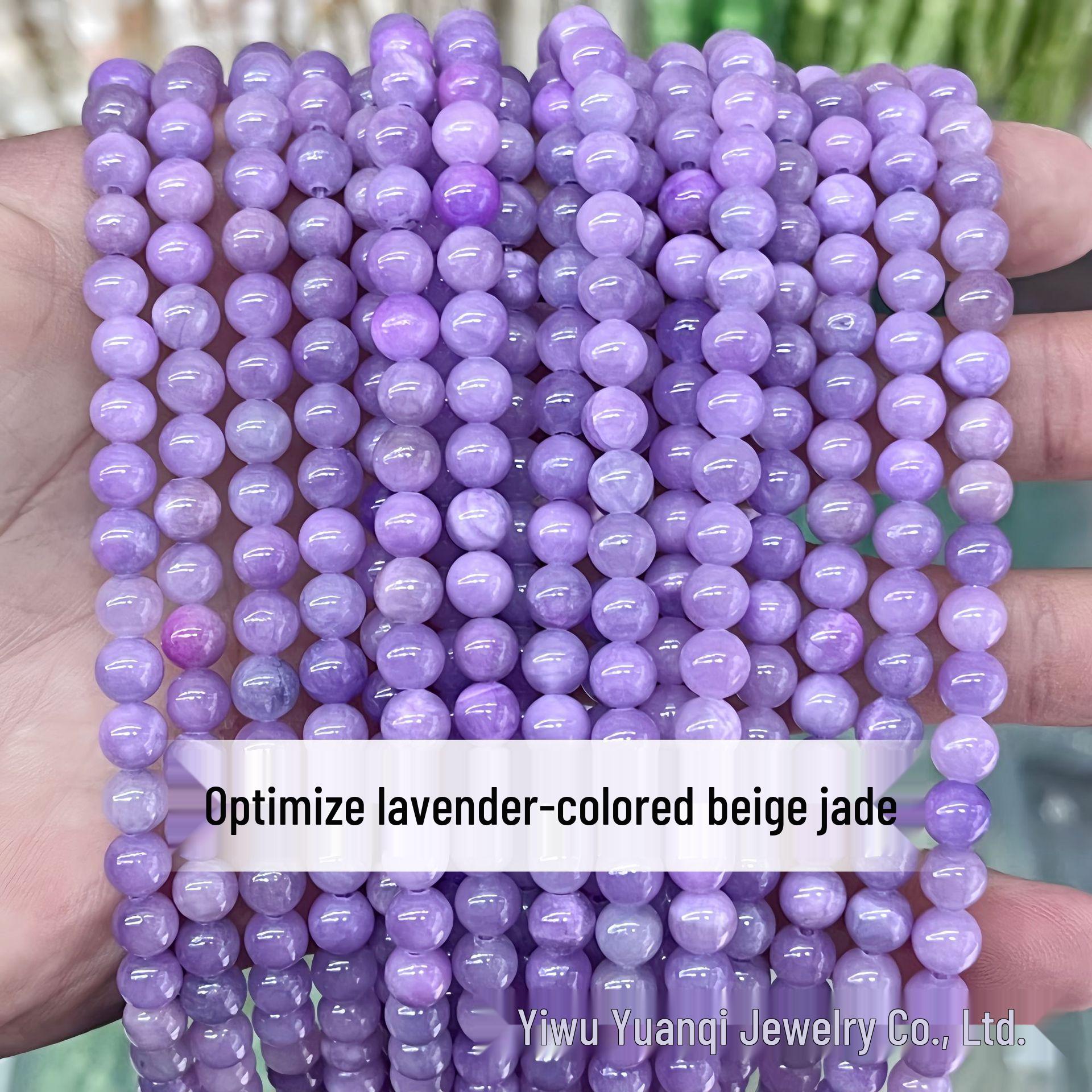 

Yuanqi Jewelry Beige Jade Beads for DIY Handmade Bracelet Accessories 6mm, ~60 beads