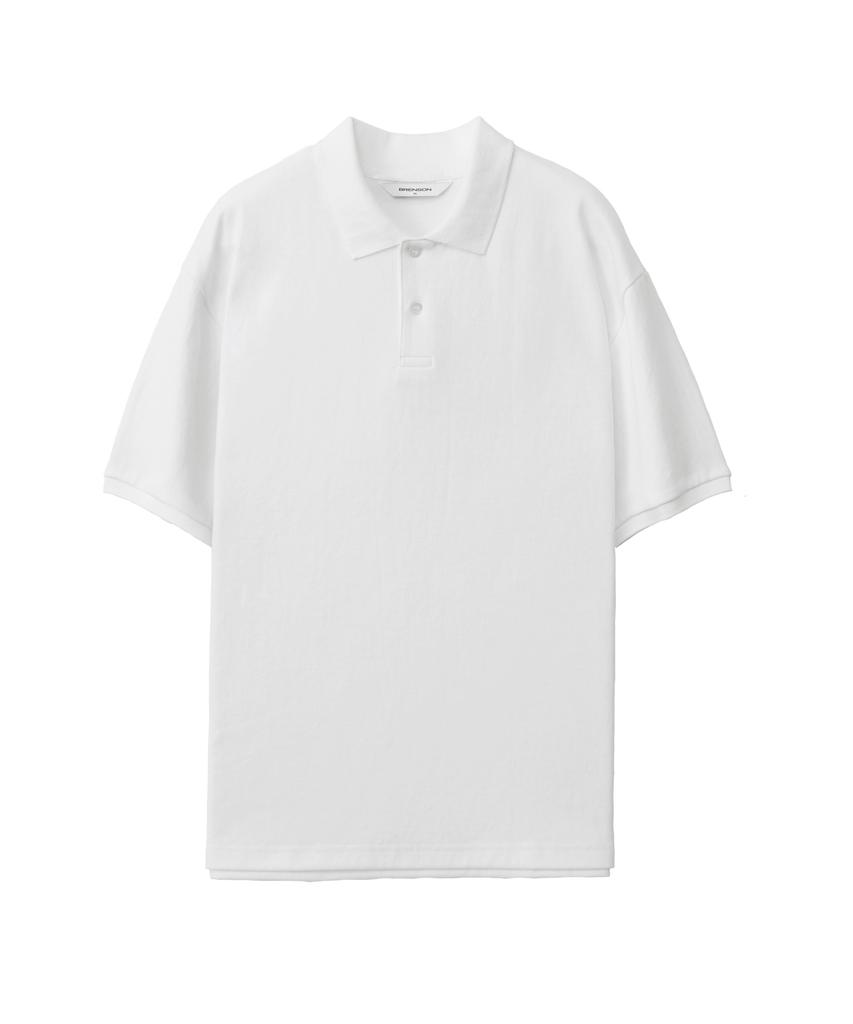 BRENSON Relaxed Double Cotton Collared Short Sleeve Tee ( 7 Colors )