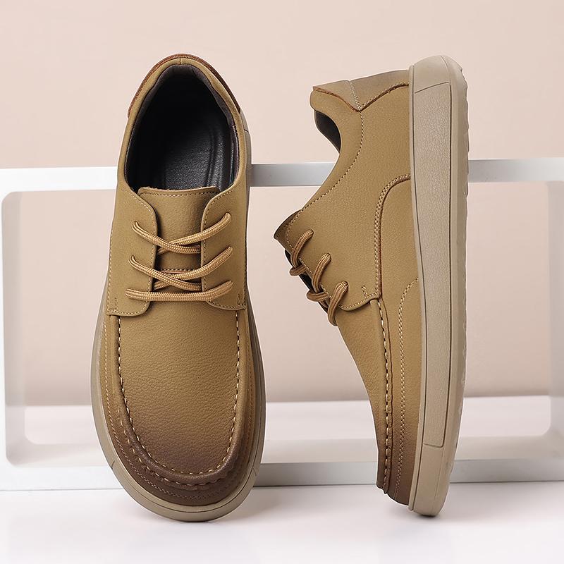 Fashion New Leather Casual Shoes for Men Non-slip Walking Shoes Fashion Comfortable Sneakers Outdoor Male Tenis Masculino Driving Shoes